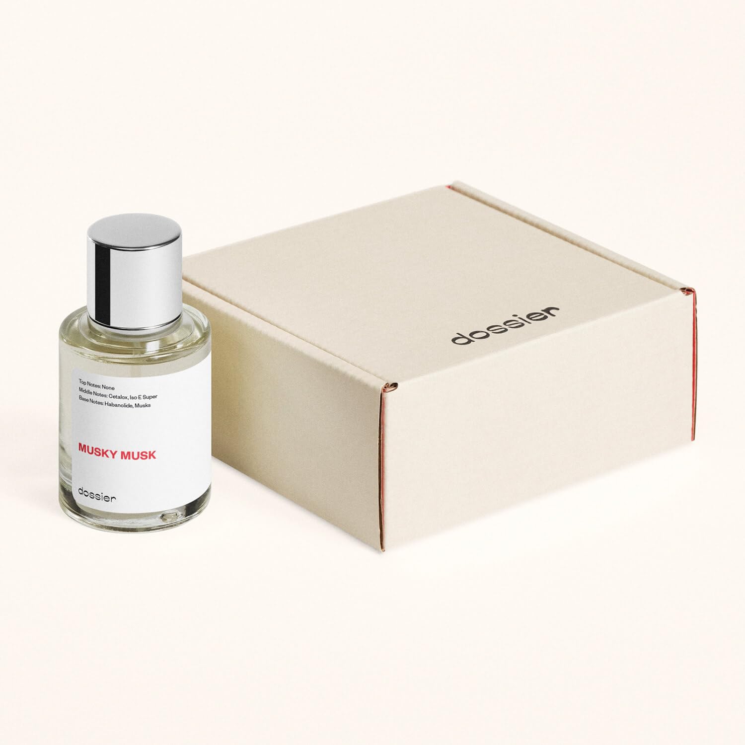 Dossier Musky Musk ingredients from Grasse highlight authentic perfumery quality.