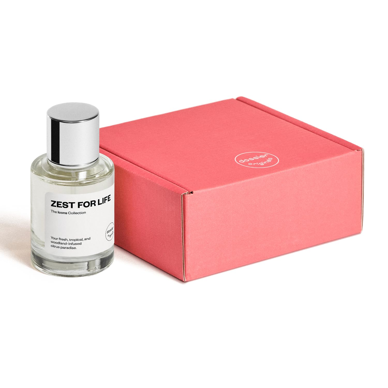 Dossier Original Zest for Life packaging box highlighting eco-luxury gifting