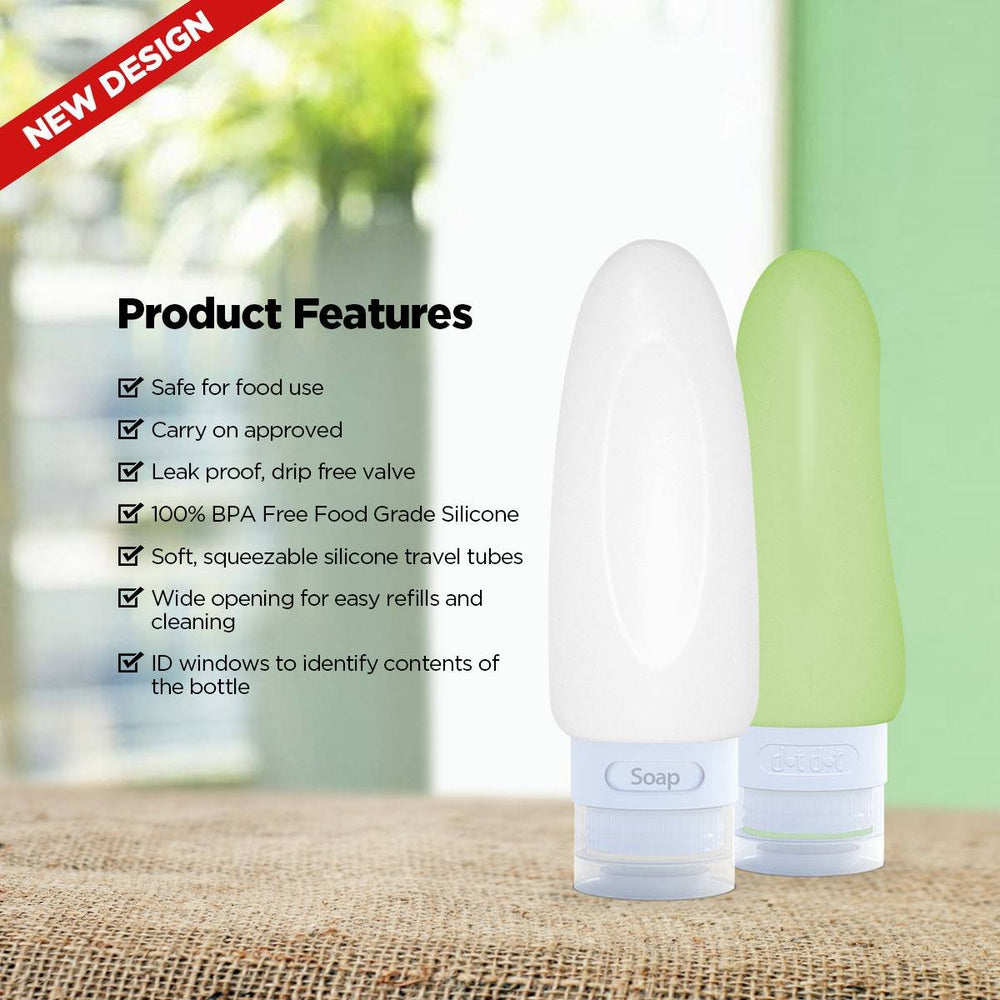 Dot&Dot gift-ready travel bottle set as a practical present.