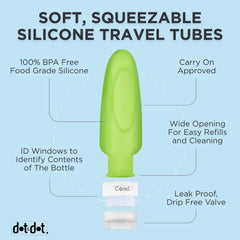 Dot&Dot silicone bottle is BPA-free and safe for storage.