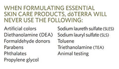 doTERRA Facial Cleanser dry-face-application enables quick cleansing on dry skin for routines