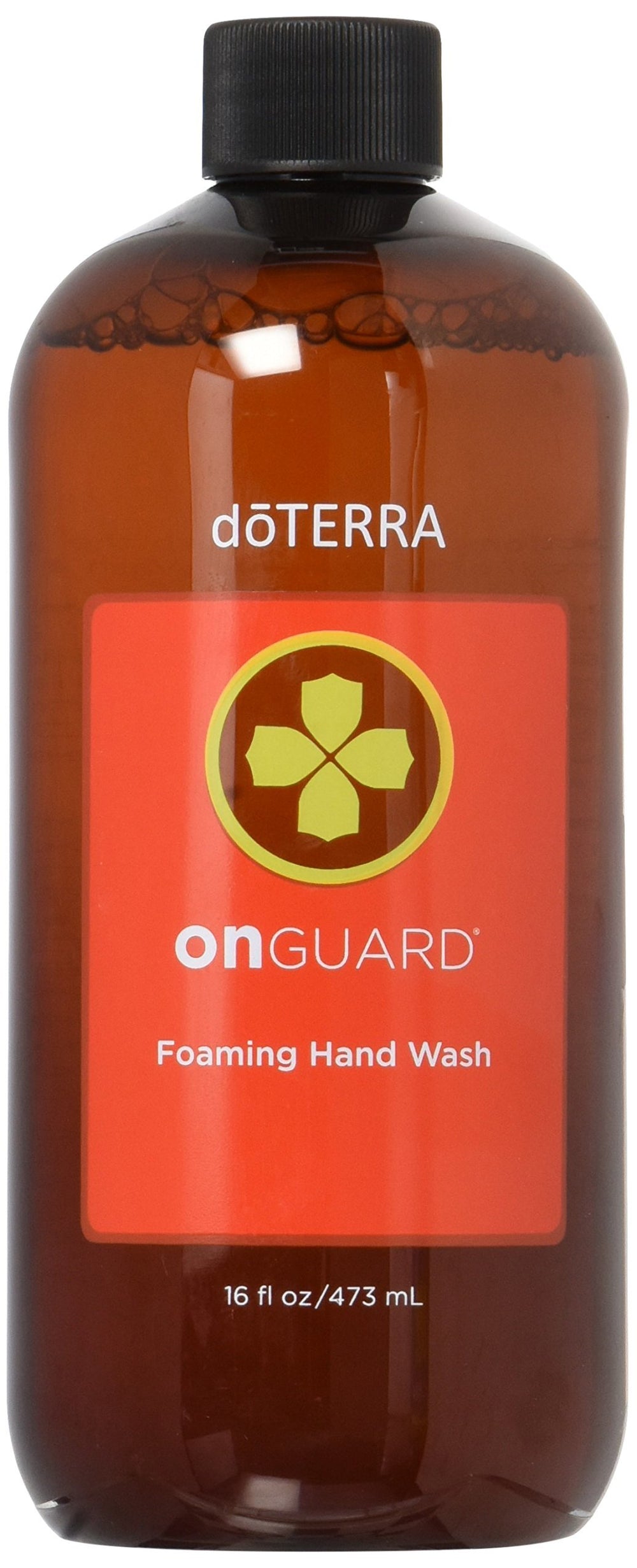 doTERRA On Guard foaming hand wash aroma closeup highlights citrus-spice scent