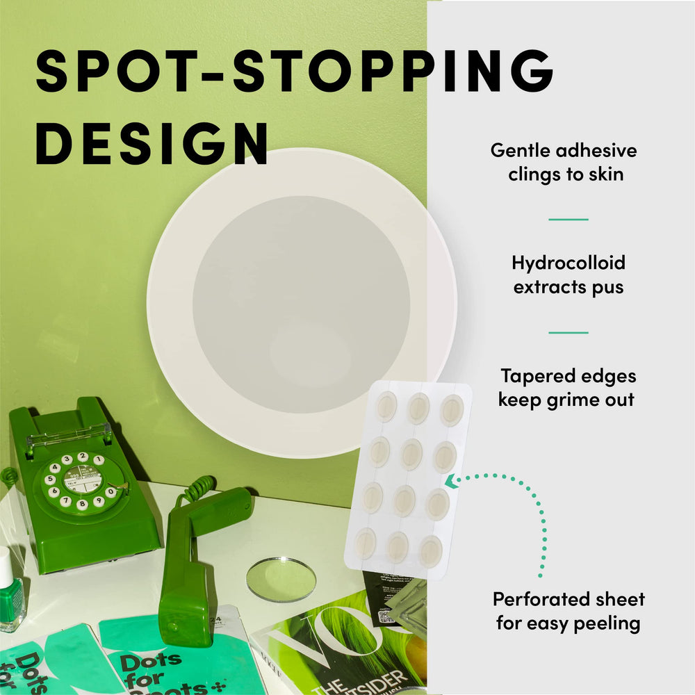 Dots for Spots patch protective cover shields blemish from touching