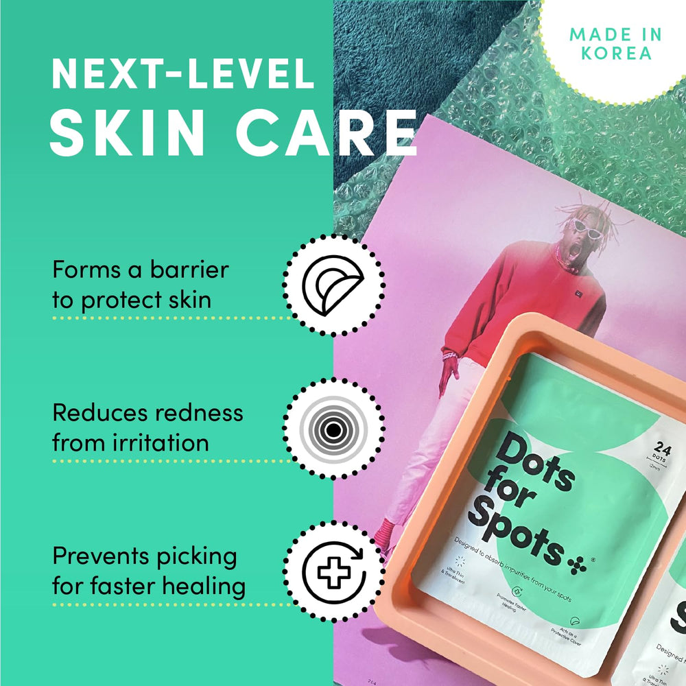 Dots for Spots patch on different skin tones illustrating universal fit and discretion