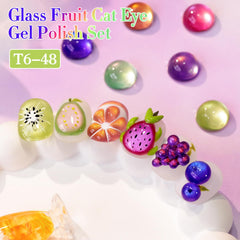 Double Rhythm magnet-holographic cat eye polish adds depth to nails.