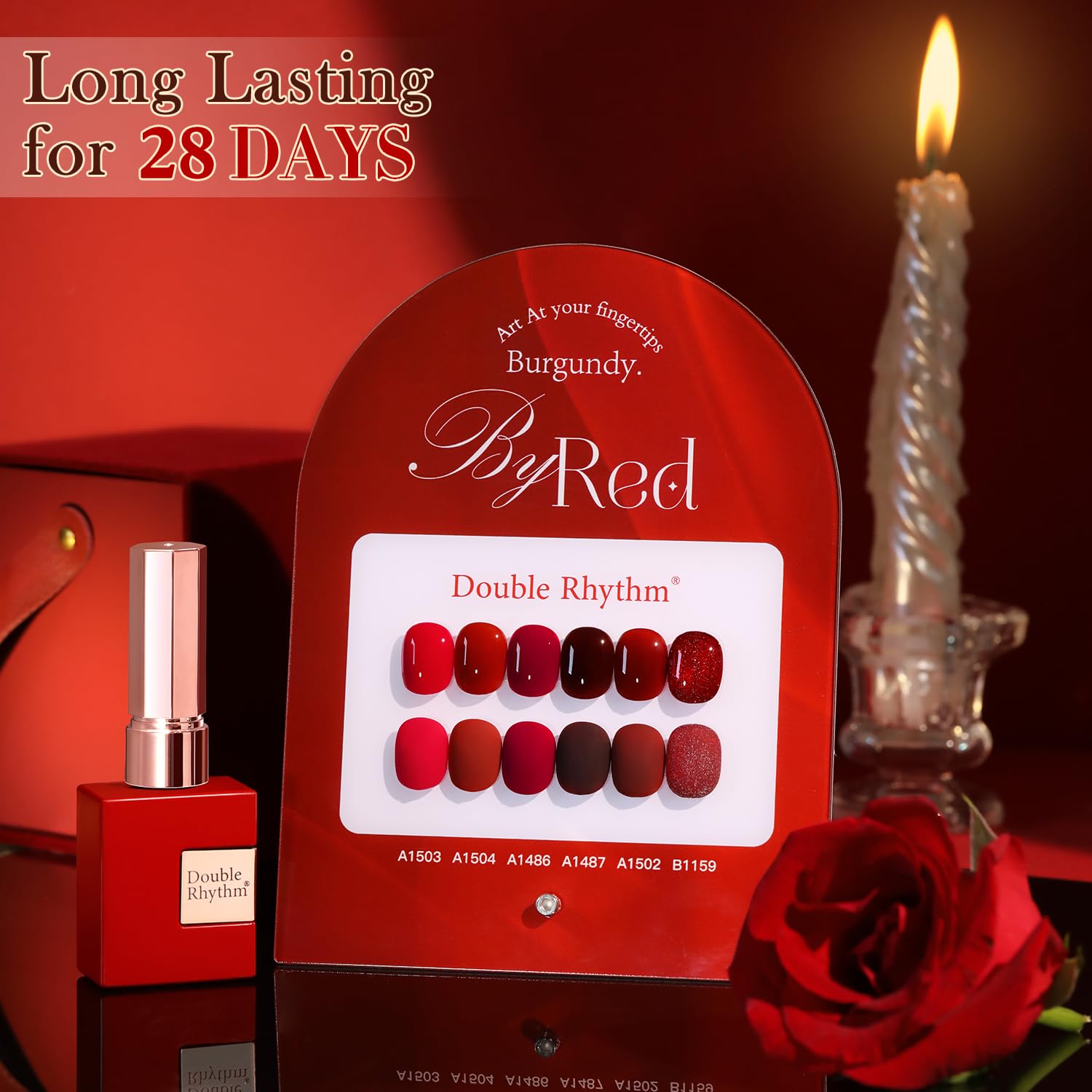 Double Rhythm-gift-packaging-box suggests a thoughtful present for nail-art enthusiasts.