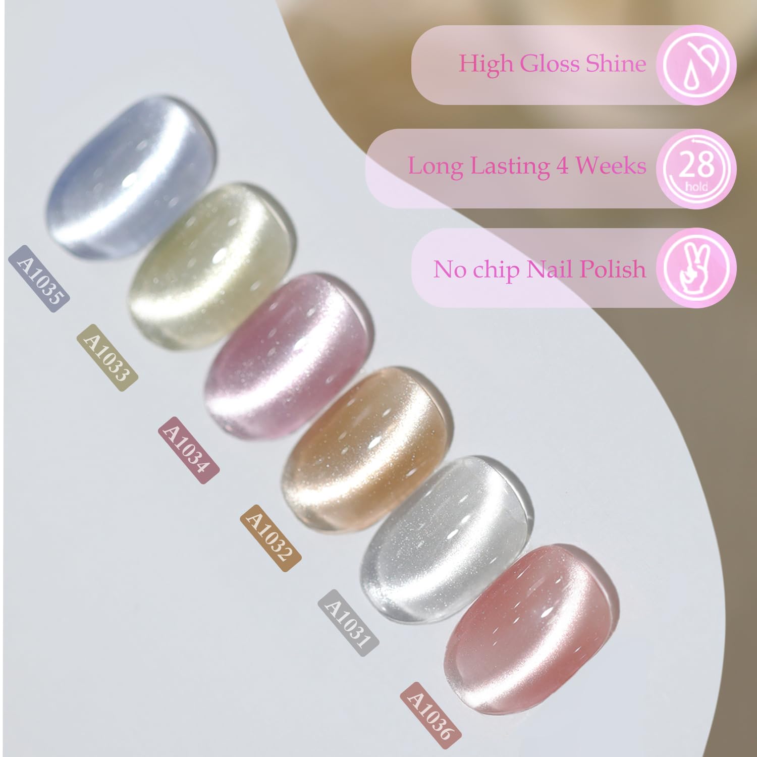 Closeup of Jelly Glass Silver Nude Pink shades by Double Rhythm for manicure inspiration.