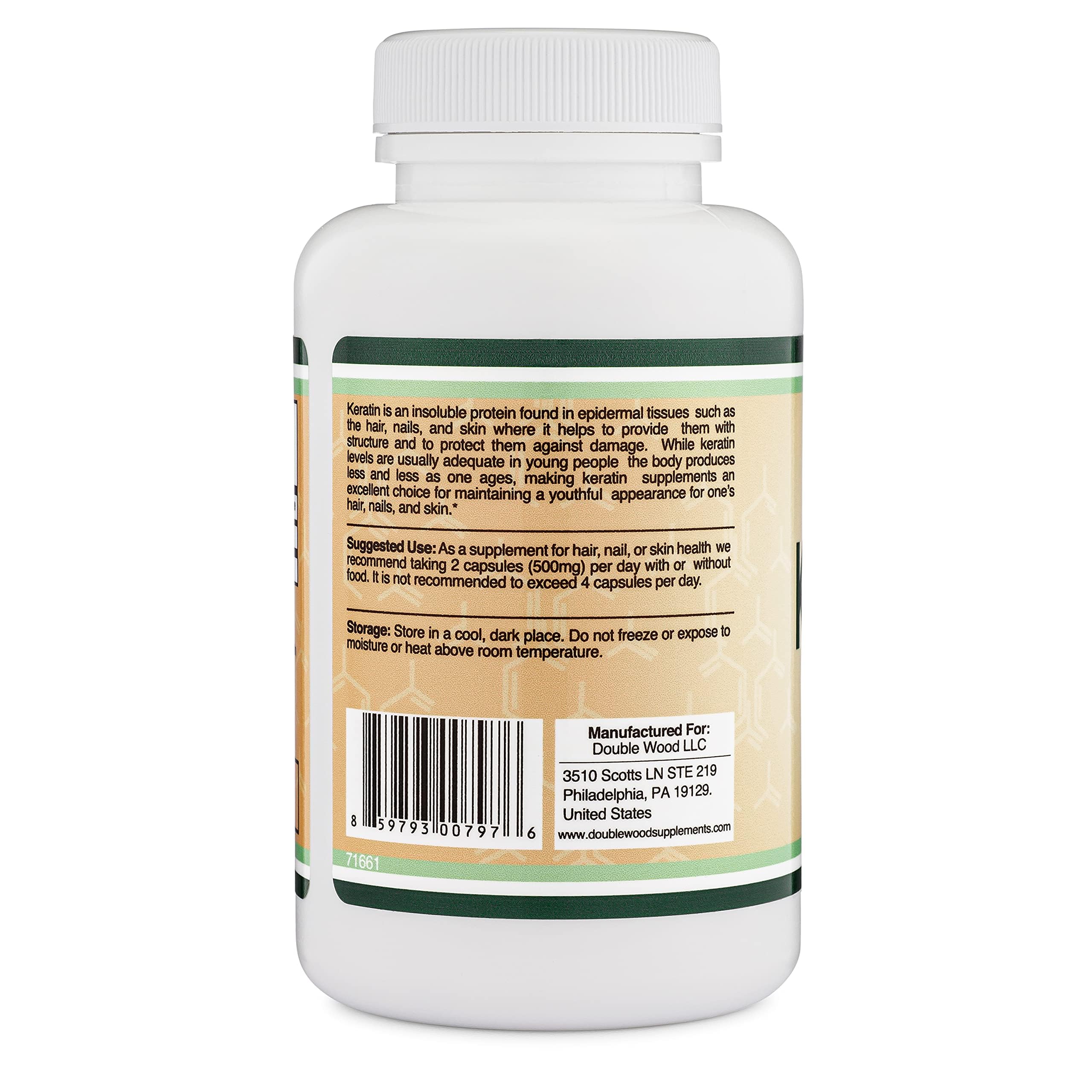 Double Wood Supplements packaging shot conveys pure, well-sourced wellness.