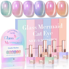 Double Rhythm Mermaid Pink Rose gel bottle front showing color and label.