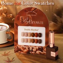 Double Rhythm nude gel polish swatch ideal for natural everyday nails.