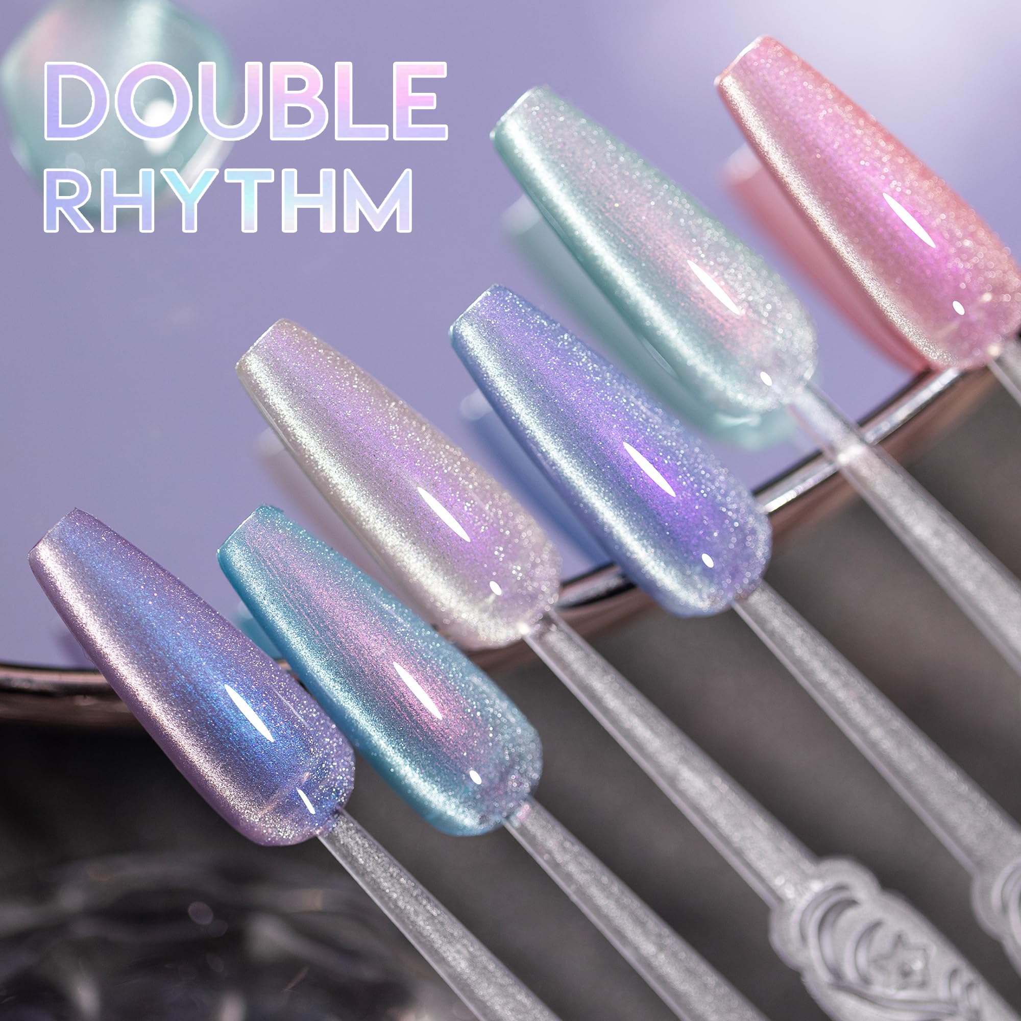 Double Rhythm color-range swatch board illustrates mix-and-match possibilities
