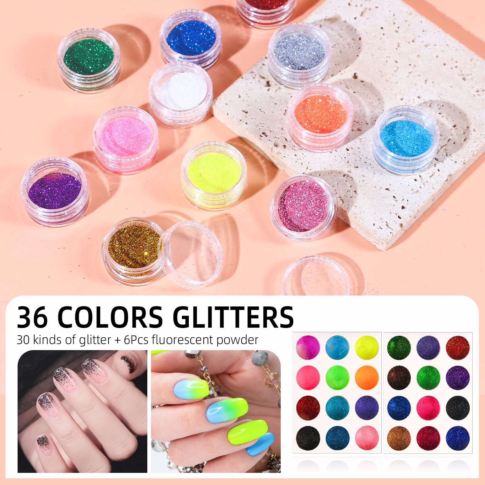 DouborQ acrylic nail kit form stickers help clean lines for extensions