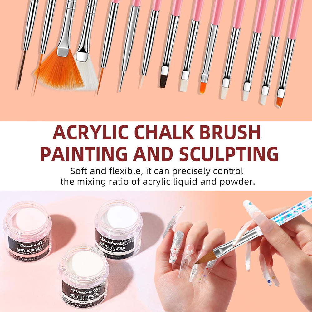 DouborQ acrylic nail kit nail clippers ensure tidy edges during manicure