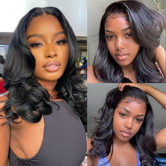 Douyin bob wig with 13x4 front lace shows natural hairline for everyday styling