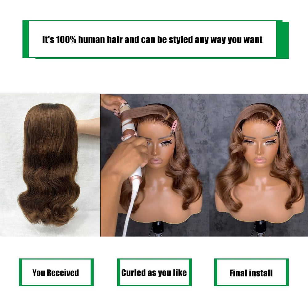 Douyin chocolate brown color texture emphasizes versatile styling options