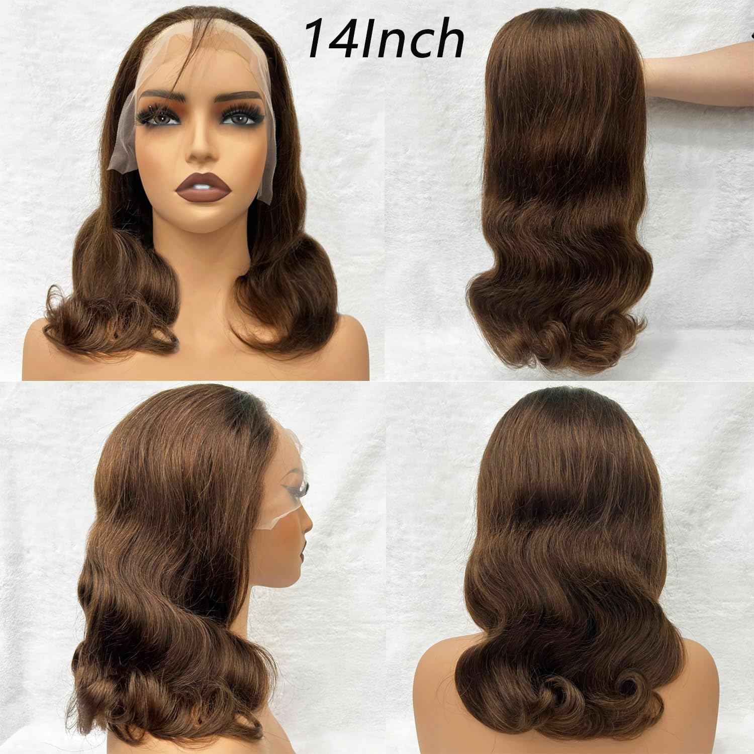 Douyin pre-plucked frontal close-up highlights natural hairline and seamless blend
