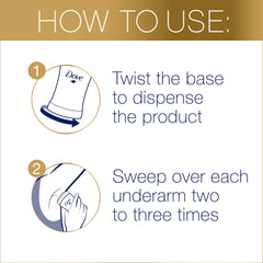 Dove 0% aluminum deodorant stick cucumber-green-tea close-up highlights 24-hour odor protection.