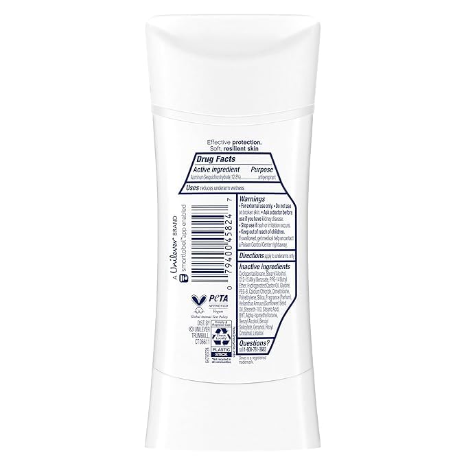 Dove Advanced Care Apple & White Tea pack of 3 on shelf for everyday convenience
