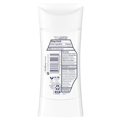 Dove Advanced Care application underarm demonstrates smooth glide for refreshed skin.