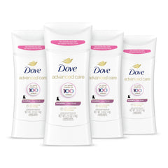 Dove Advanced Care Clear Finish Stick applying for all-day protection