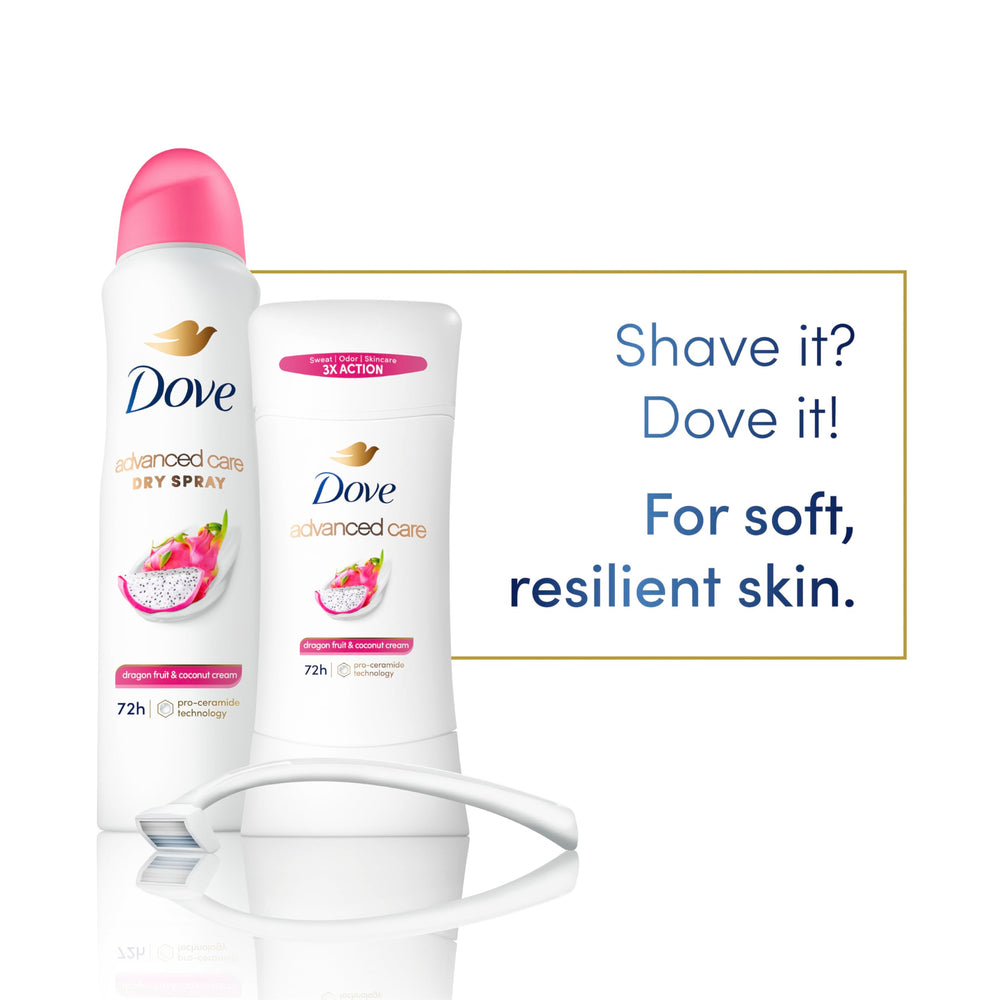 Dove Advanced Care Dragon Fruit & Coconut fragrance image highlighting fruity scent and freshness.