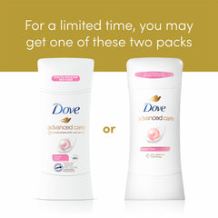 Dove Advanced Care fragrance notes image highlights freesia, waterlily and rose.