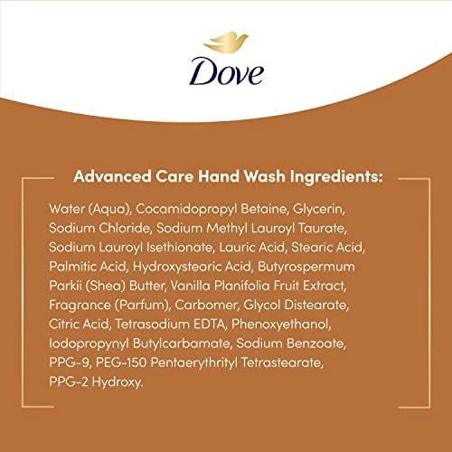 Dove Advanced Care Hand Wash foaming lather cleanses gently and nourishes