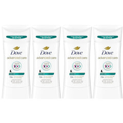 Dove Advanced Care Sheer Cool deodorant stick delivering long-lasting sweat protection for daily freshness.