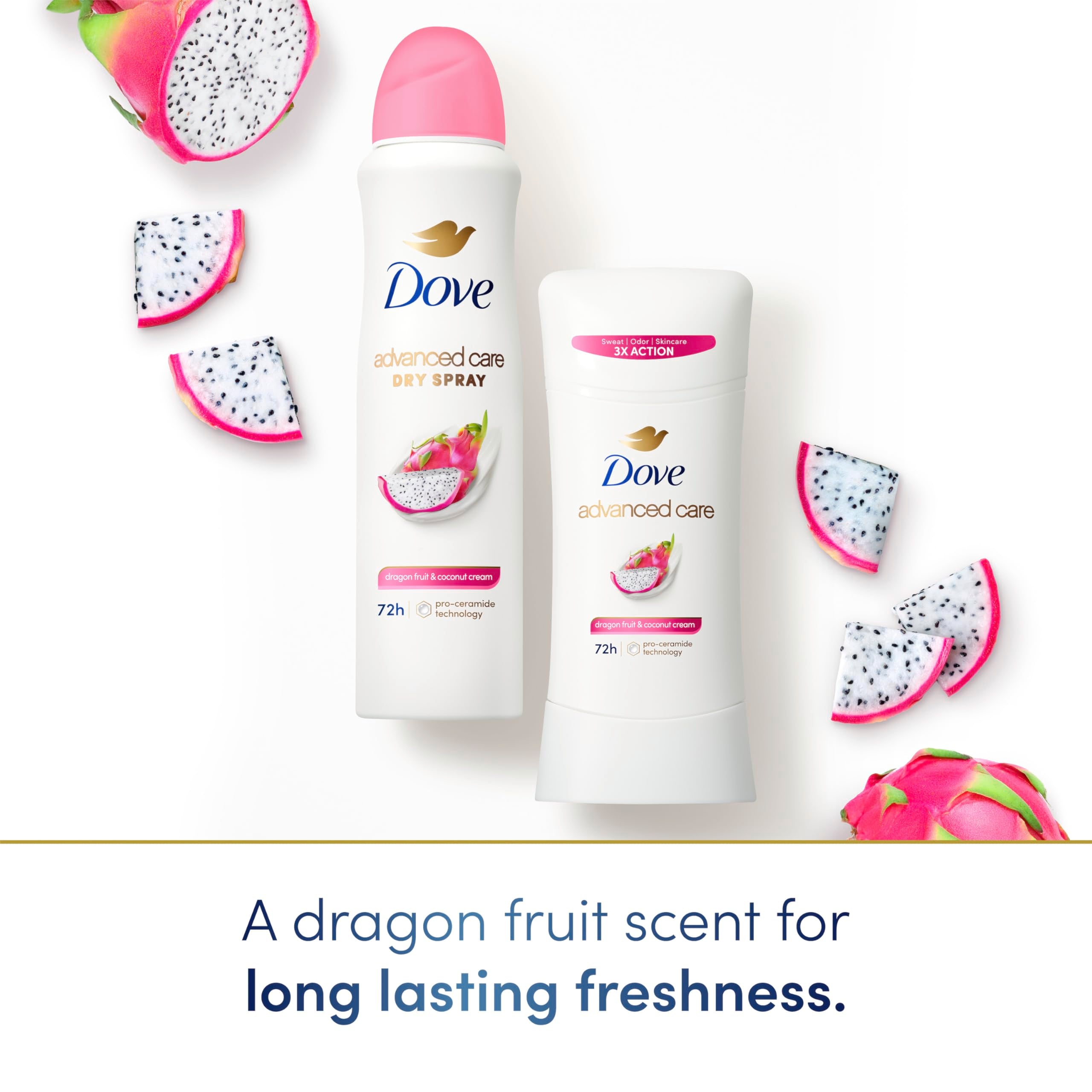 Dove Advanced Care skin barrier repair concept illustrating post-shave recovery benefits.