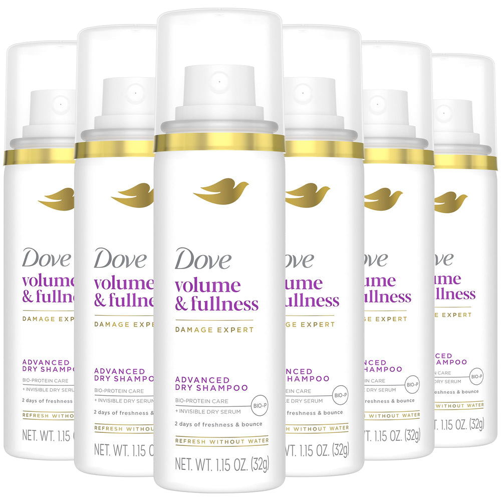 Dove Advanced Dry Shampoo travel-pack front view for on-the-go refresh