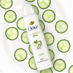 Dove quick-dry formula leaves underarms dry after spraying.