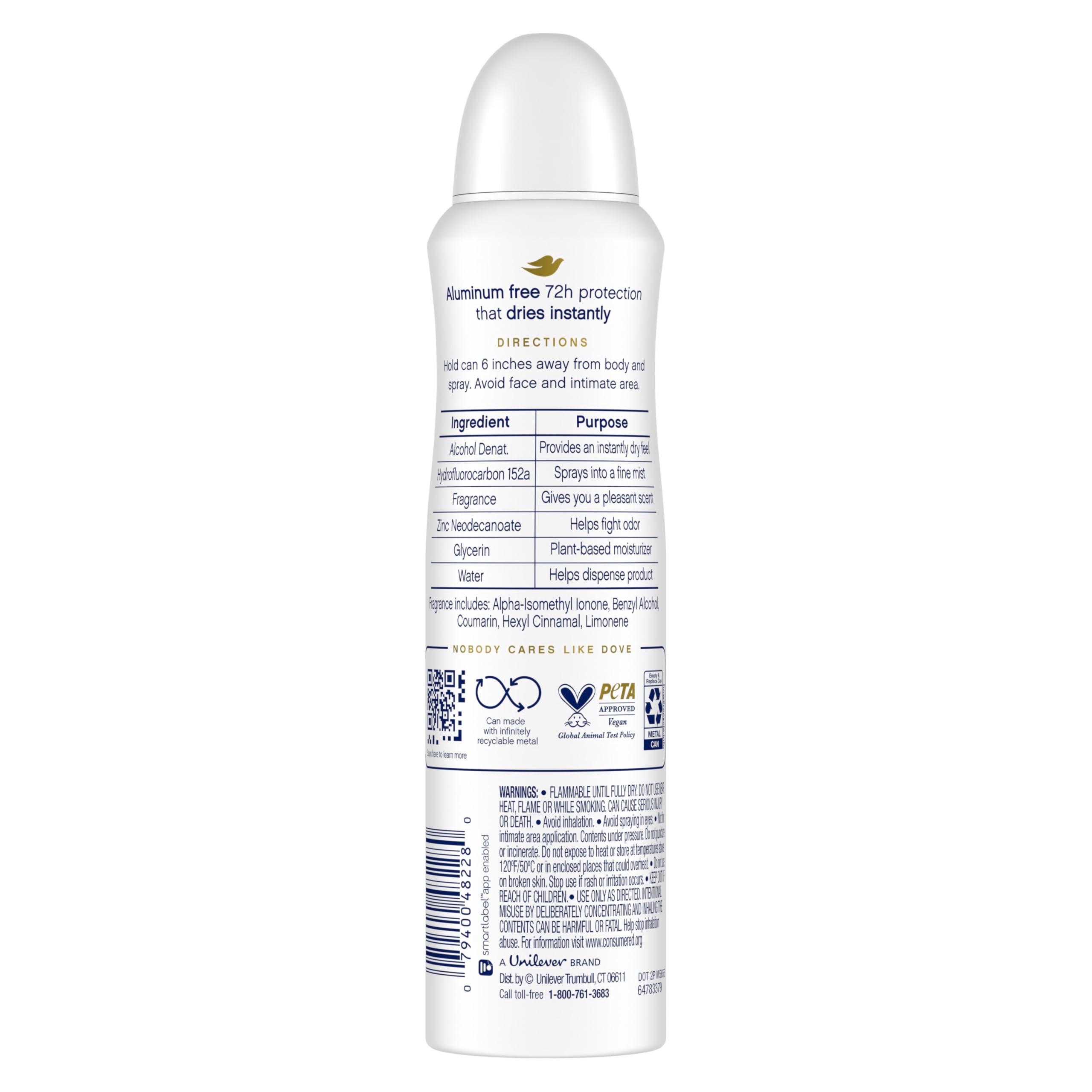 Dove cucumber-green-tea scent provides a fresh, premium feel.