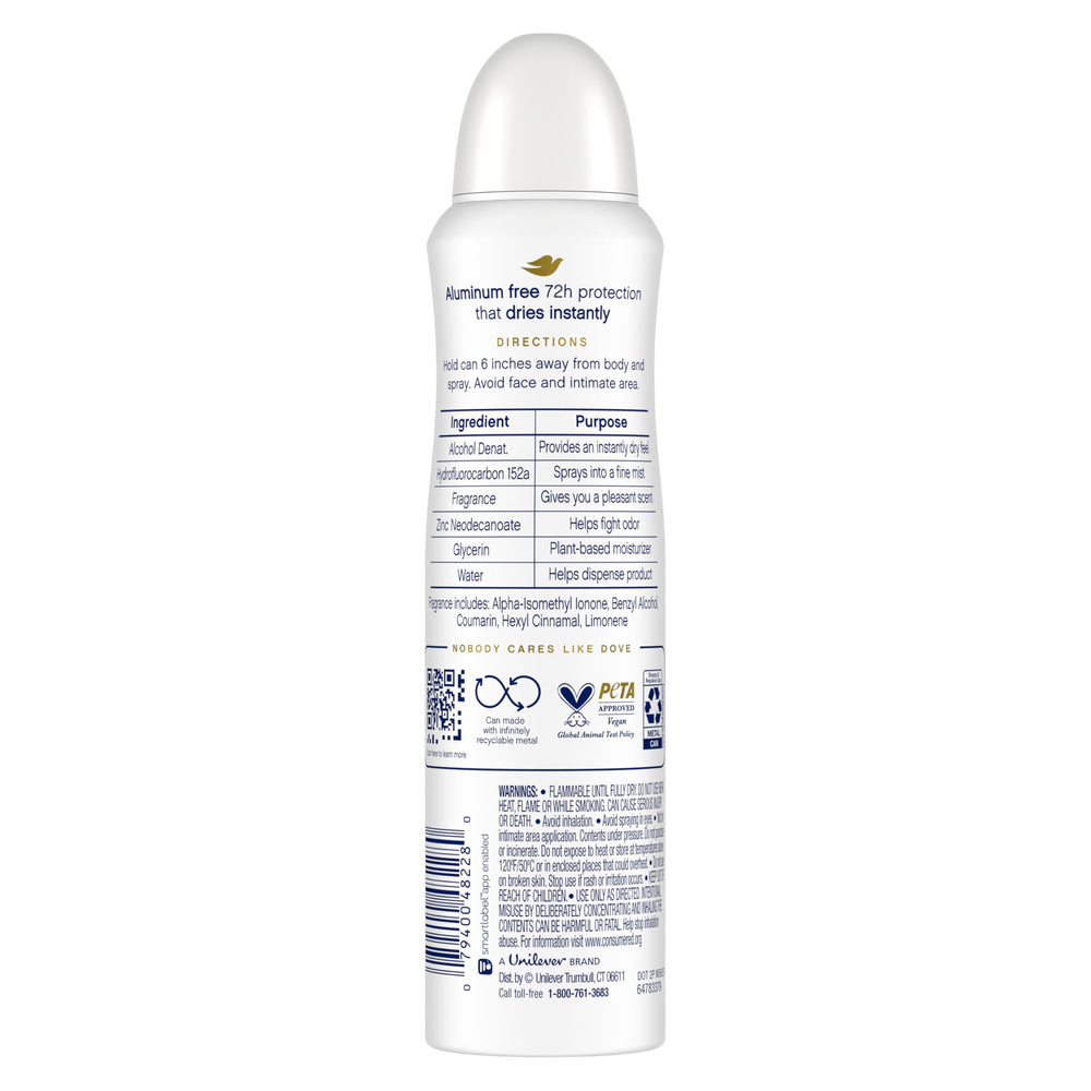 Dove cucumber-green-tea scent provides a fresh, premium feel.