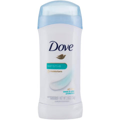 Dove anti-perspirant for sensitive skin unscented bottle—gentle protection and smooth glide