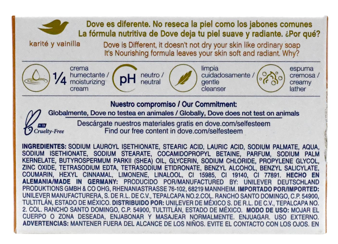Dove Beauty Bar Delicious Care close-up rich scent creamy lather for nourishment