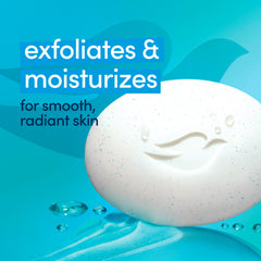 Dove Beauty Bar exfoliating particles visible for gentle cleansing