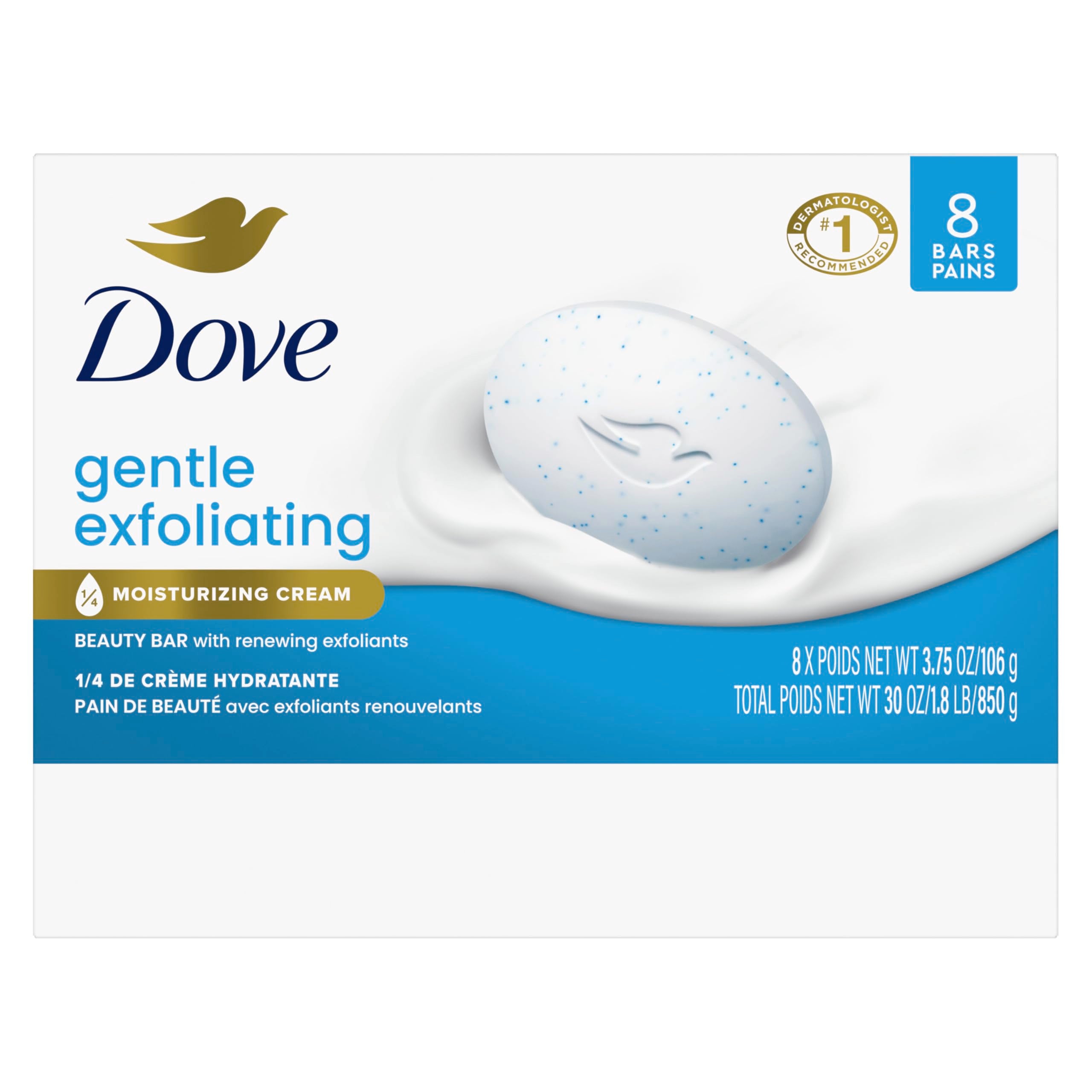Dove Beauty Bar lather forms rich foam for cleansing