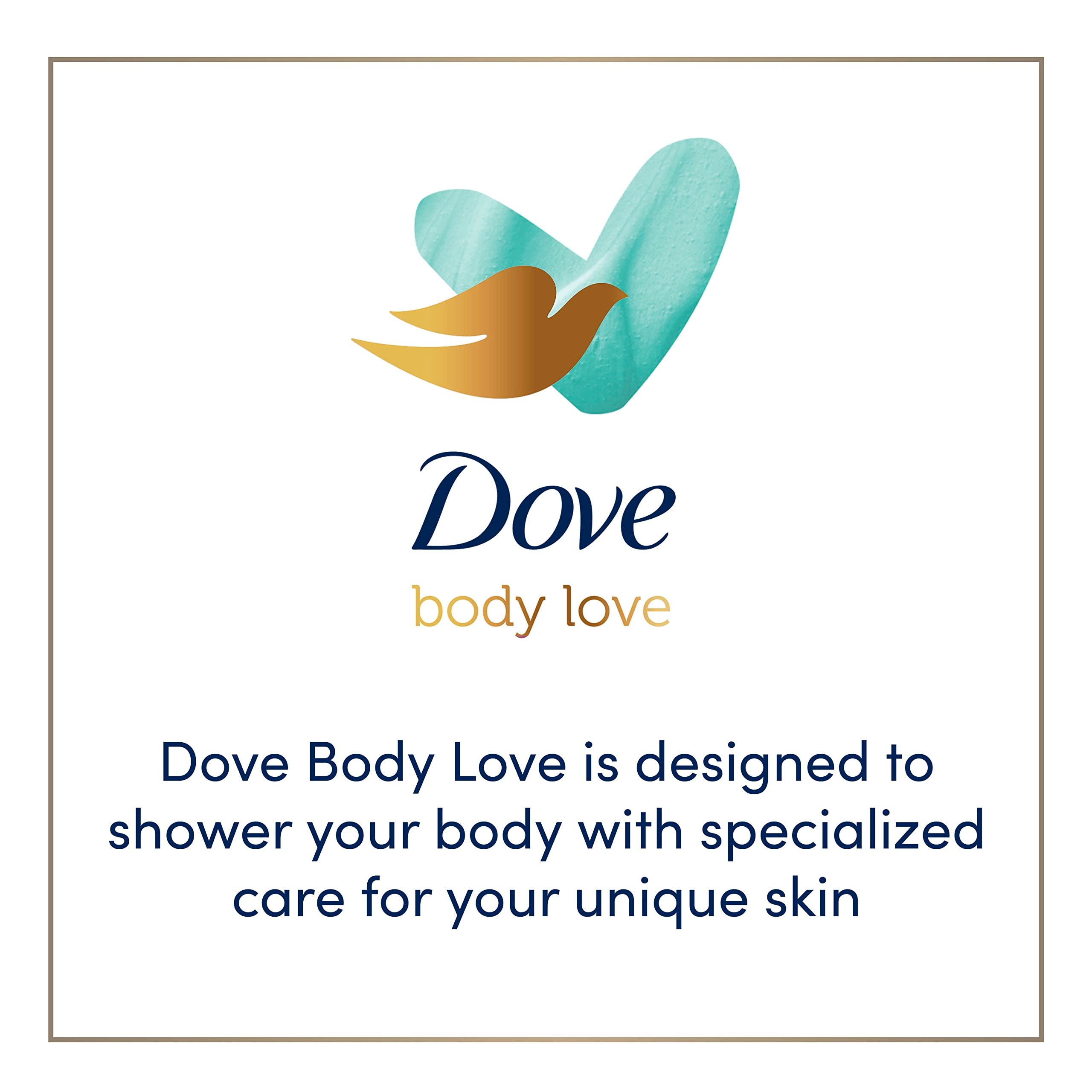Dove Body Love Polish moisture infusion concept conveys nourishing feel after use