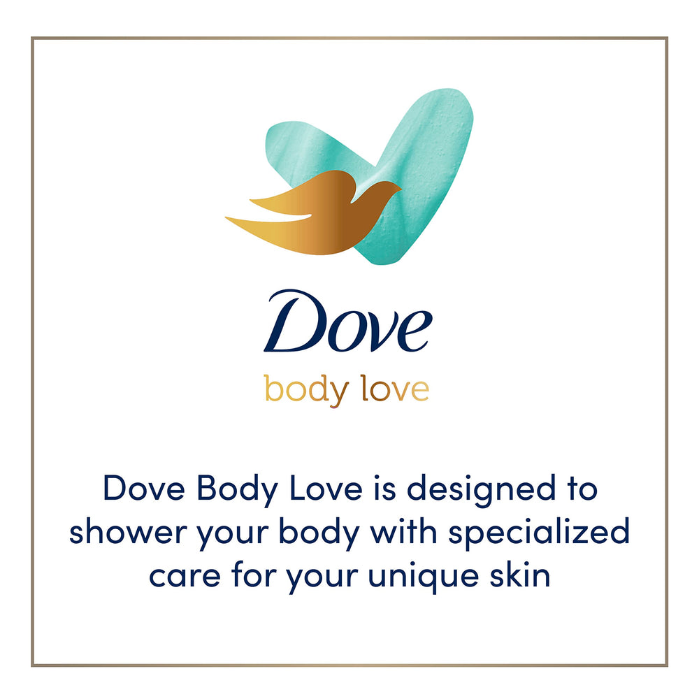 Dove Body Love Polish moisture infusion concept conveys nourishing feel after use