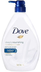 Dove Body Wash 33.8oz pump bottle for nourished skin and refreshing showers.