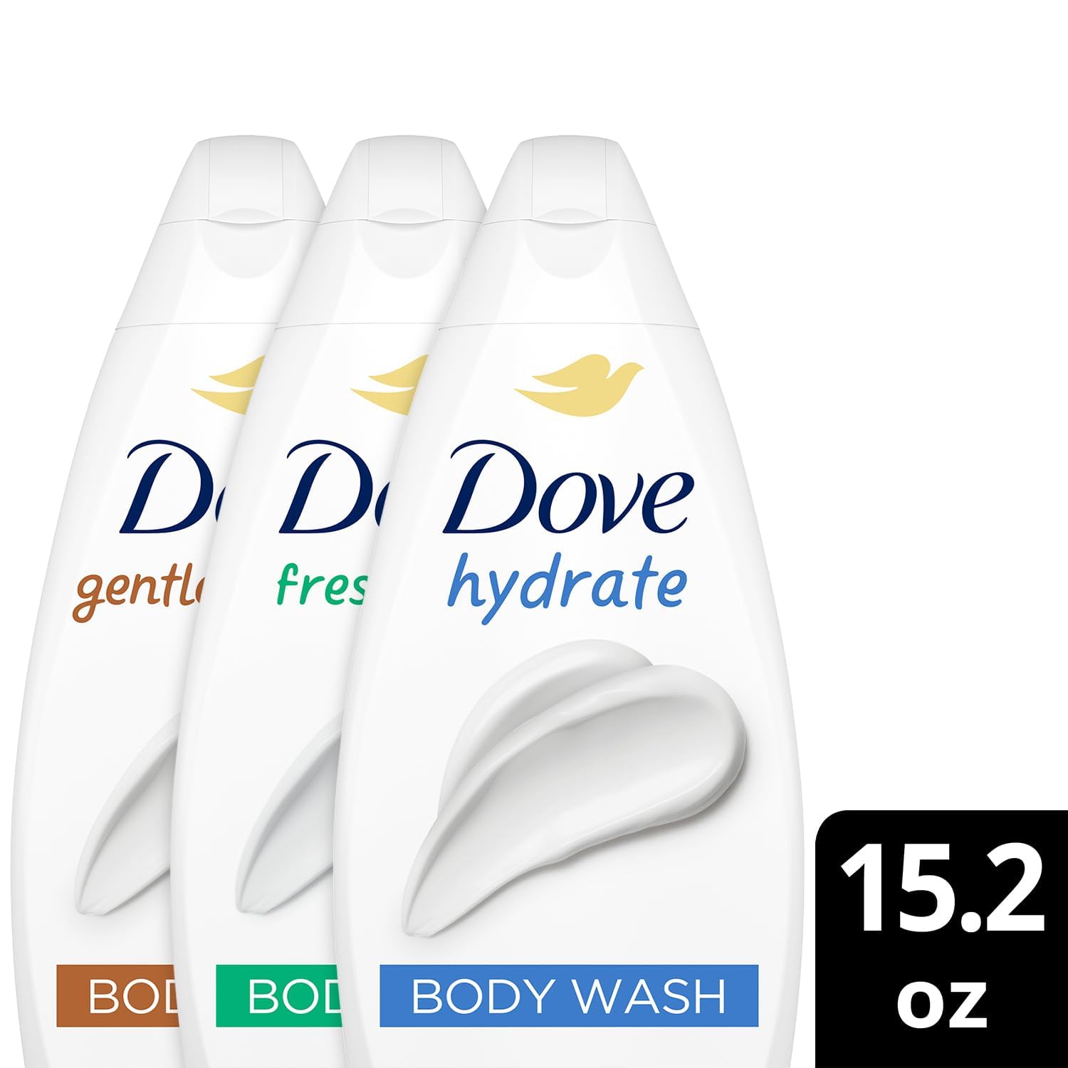 Dove Body Wash lather close-up highlights creamy cleansing and rich bubbles.