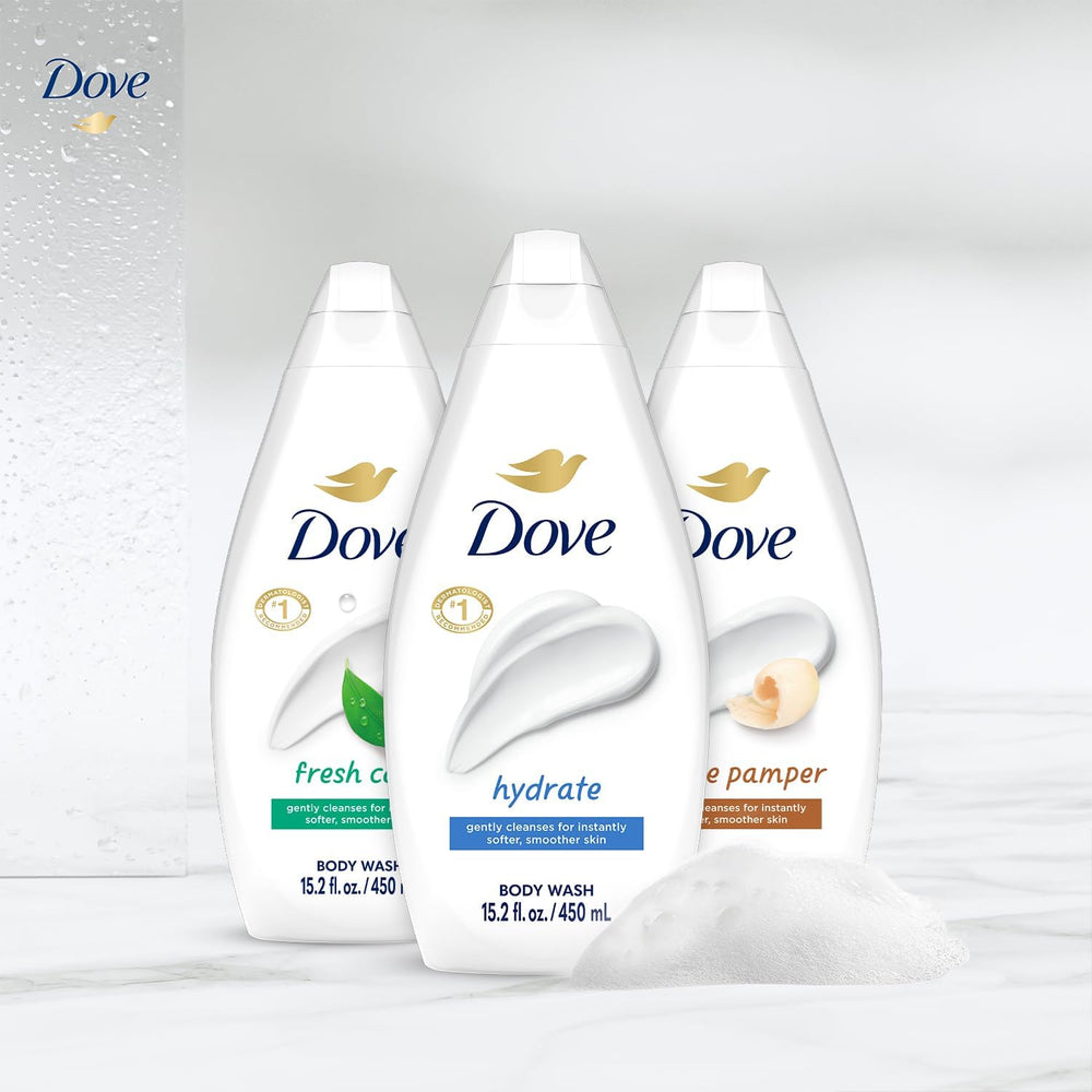 Dove nourishing ingredients close-up emphasizes glycerin and lipids for moisturized skin.