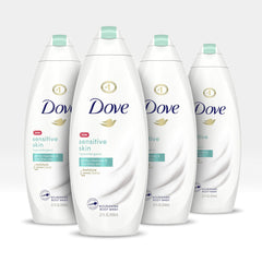 Dove Body Wash bottle 22 oz for sensitive skin with gentle cleansing.
