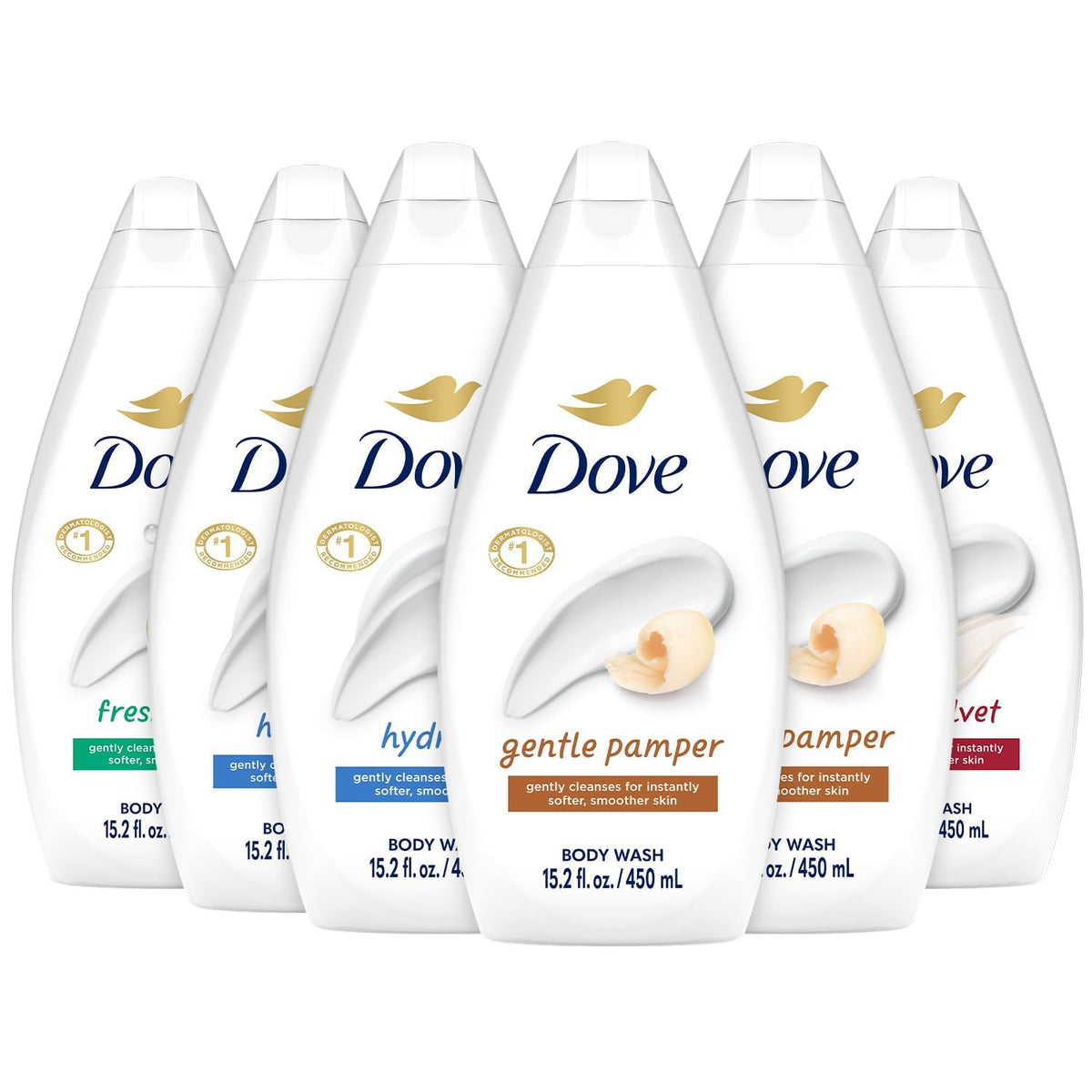 Dove Body Wash Hydrate bottle shows moisture-rich formula for daily cleansing