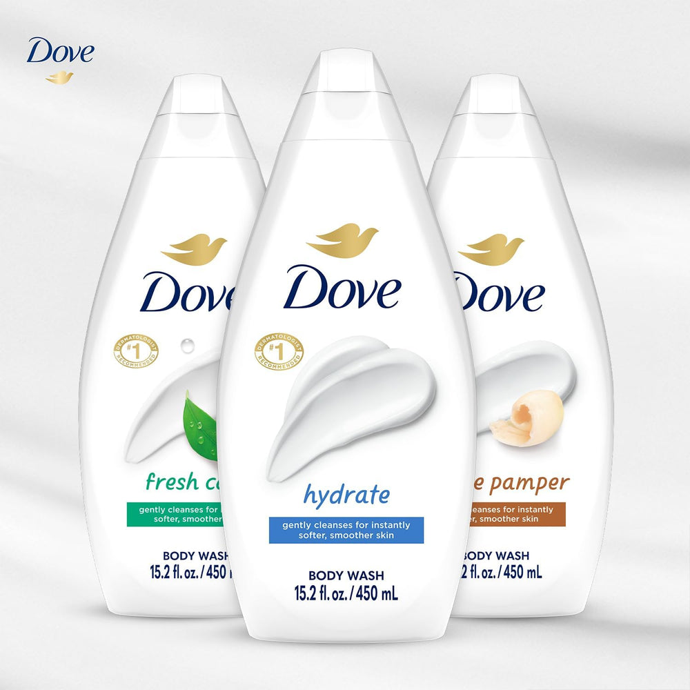 Dove Variety Pack on shelf showcases three scents in one bundle.