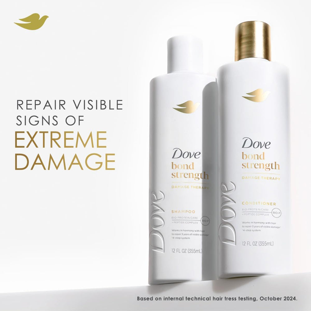 Dove Bond Repair Hair closeup reveals deeper bond strengthening effect