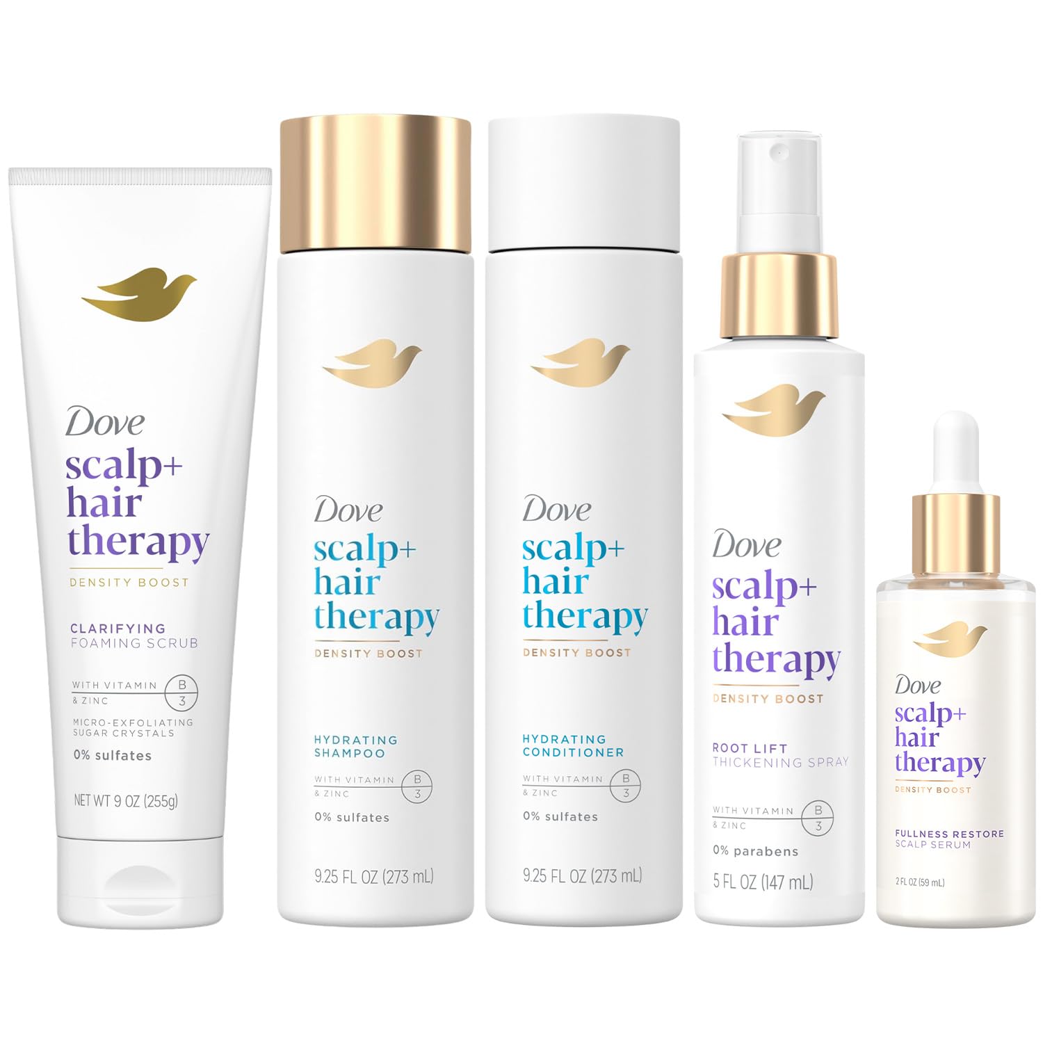 Dove clarifying foaming scrub bottle pour for scalp refresh