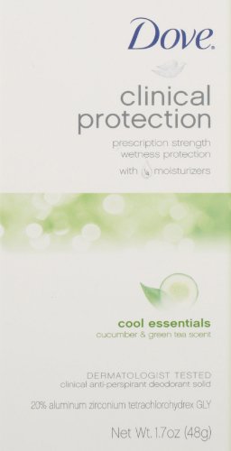 Dove Clinical Protection underarm close-up highlighting skin-friendly moisturizers