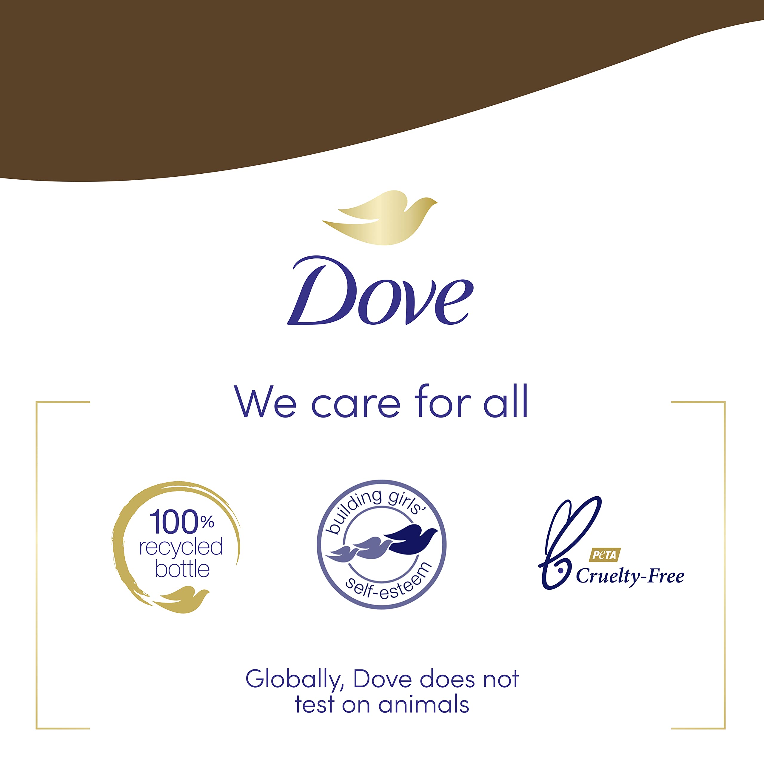 Dove coconut butter and cocoa butter cream for nourishing cleanse.