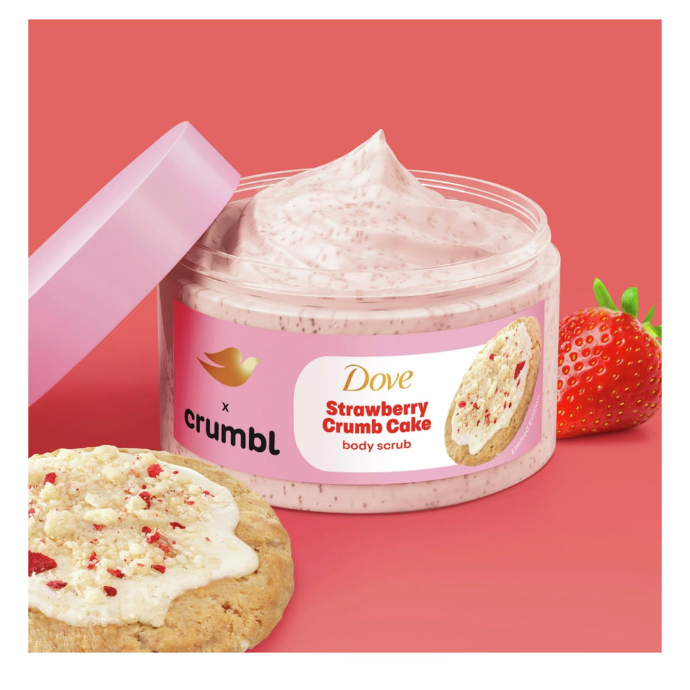 Dove Crumbl moisture-boost 5x complex close-up highlighting nourishing formula